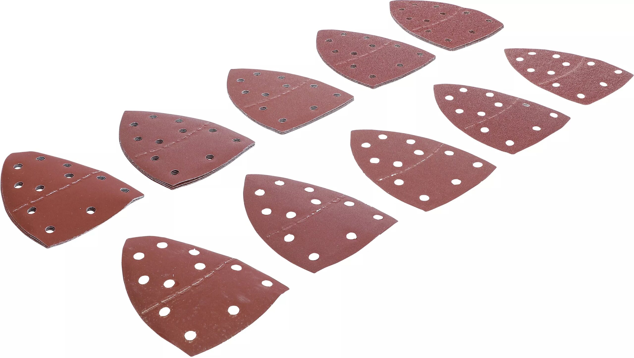 BGS technic Jeu de feuilles abrasives pour meuleuse multifonctions | 145 x 100 mm | Cal. 40 - 400 | 25 pièces